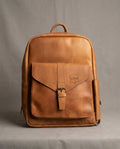 Premium Leather Backpack - Minimalist Everyday Daily Carry & Travel Rucksack