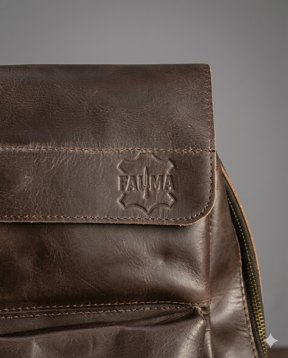 Handcrafted Vintage Genuine Leather Backpack | Minimalist Daily Travel Bag