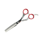Japanese Stainless Steel Hair Thinning Scissors – 30-Teeth Professional Shears with Engraved Ergonomic Handle