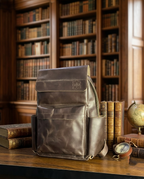 Handcrafted Vintage Genuine Leather Backpack | Minimalist Daily Travel Bag