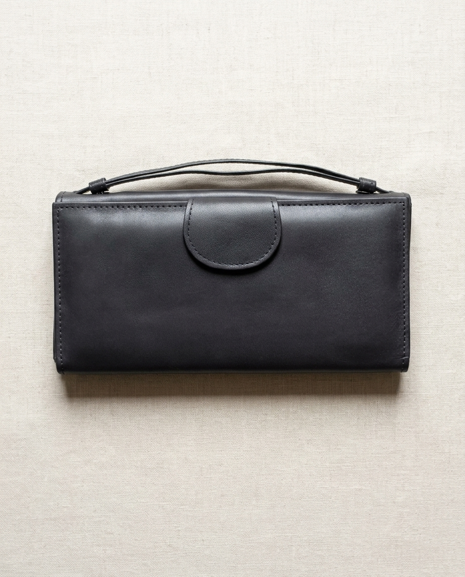 Elegant Leather Ladies Purse - Premium Clutch & Multi-Slot Long Wallet