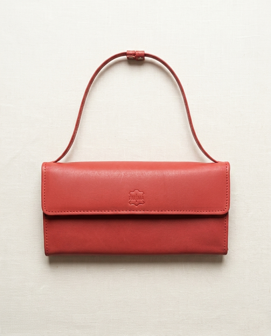 Elegant Leather Ladies Purse - Premium Clutch & Multi-Slot Long Wallet