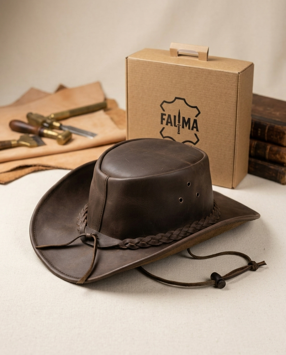Handcrafted Premium Genuine Leather Western Cowboy Hat