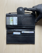 Elegant Leather Ladies Purse - Premium Clutch & Multi-Slot Long Wallet