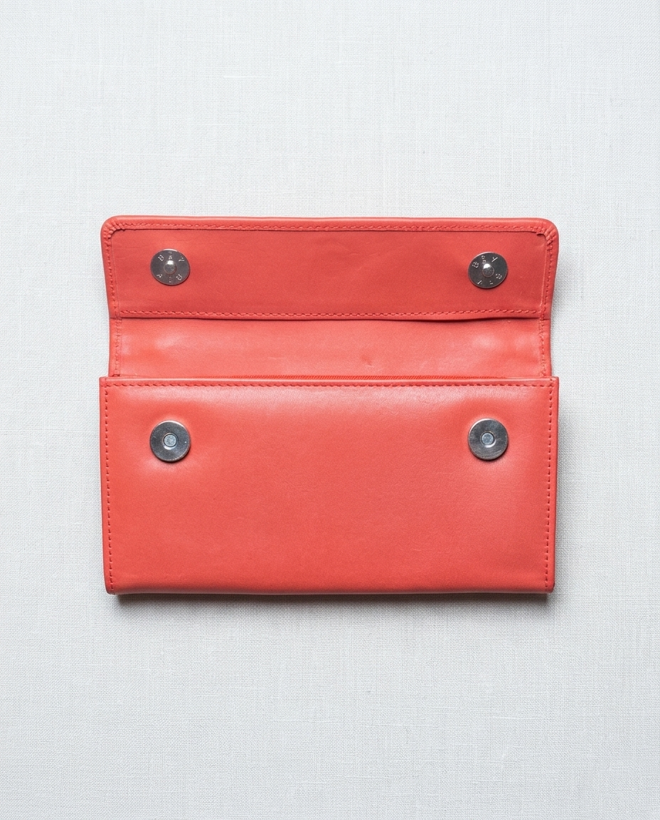 Elegant Leather Ladies Purse - Premium Clutch & Multi-Slot Long Wallet