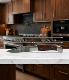 Premium Hand-Forged Damascus Steel Folding Pocket Knife | Luxury Rosewood Handle EDC Knife with Genuine Leather Sheath