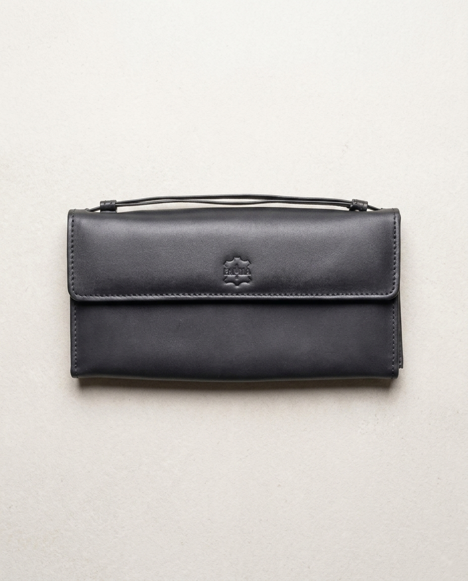 Elegant Leather Ladies Purse - Premium Clutch & Multi-Slot Long Wallet