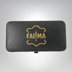 Fauma Premium 7-Piece Professional Manicure & Grooming Kit – Matte Black Stainless Steel with Luxury Leather Case