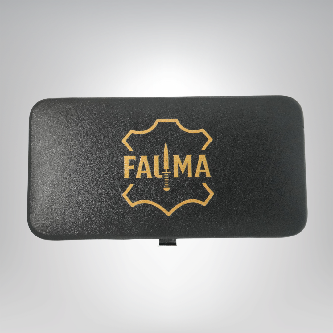 Fauma Premium 7-Piece Professional Manicure & Grooming Kit – Matte Black Stainless Steel with Luxury Leather Case