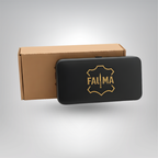 Fauma Premium 7-Piece Professional Manicure & Grooming Kit – Matte Black Stainless Steel with Luxury Leather Case